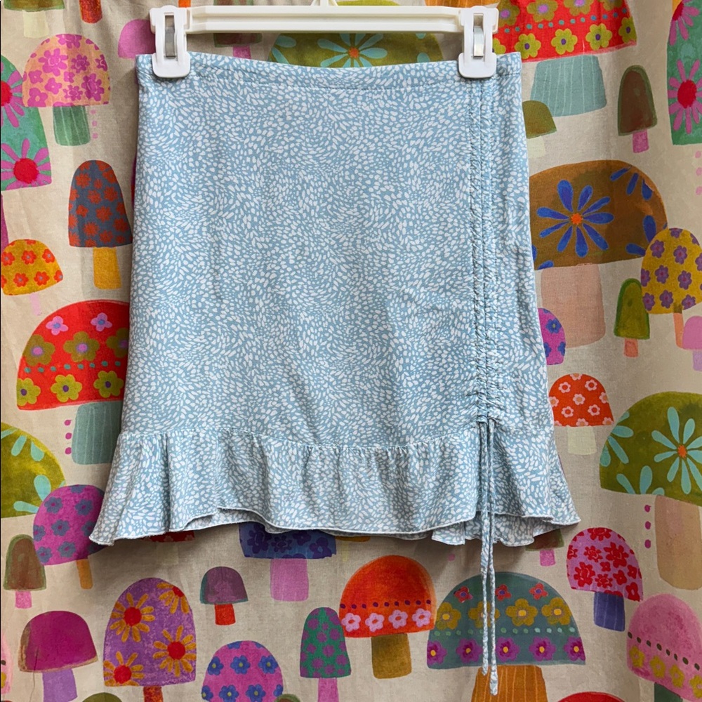 Cocoon Mini Skirt with Adjustable Front Side. Small